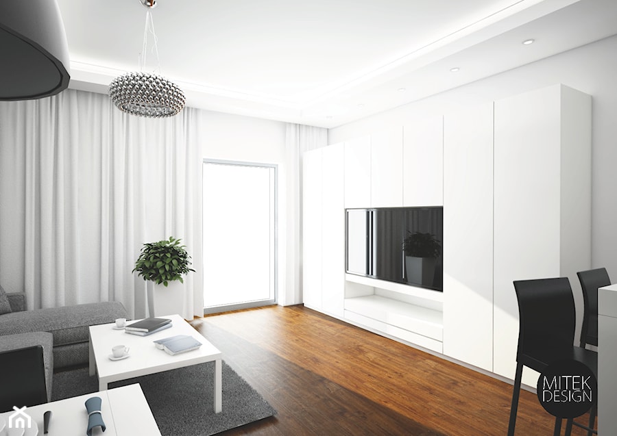 Projekt Mieszkania na Wilanowie 2 - Salon, styl nowoczesny - zdjęcie od Mitek Design