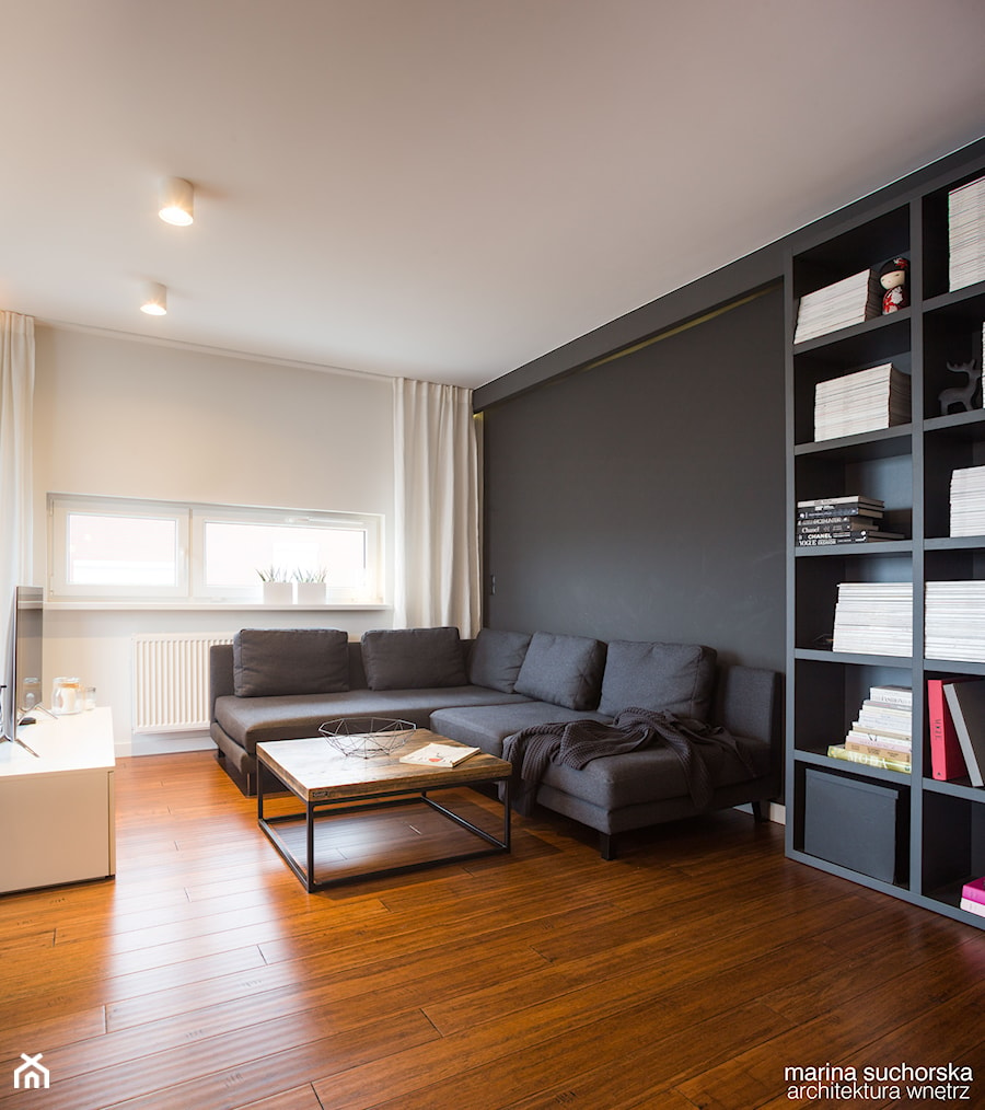 realizacja mieszkania w Luboniu - Salon, styl minimalistyczny - zdjęcie od marina suchorska architektura wnętrz