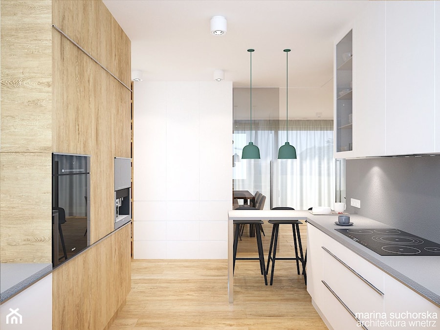 dom jednorodzinny - Kuchnia, styl nowoczesny - zdjęcie od marina suchorska architektura wnętrz