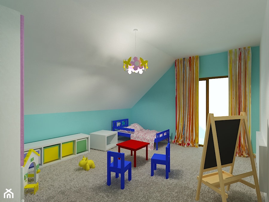 Projekt domu w Plewiskach - Pokój dziecka, styl nowoczesny - zdjęcie od marina suchorska architektura wnętrz