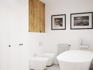 projekt łazienki - Łazienka, styl skandynawski - zdjęcie od marina suchorska architektura wnętrz