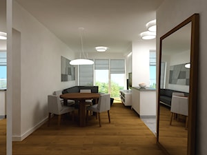 Projekt mieszkania w Poznaniu - Salon, styl nowoczesny - zdjęcie od marina suchorska architektura wnętrz