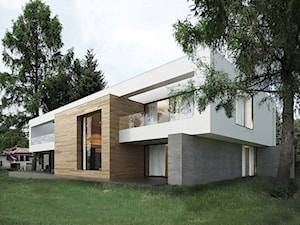 Dom w Łagiewnikach - Duże jednopiętrowe nowoczesne domy murowane - zdjęcie od Reform Architekt Marcin Tomaszewski