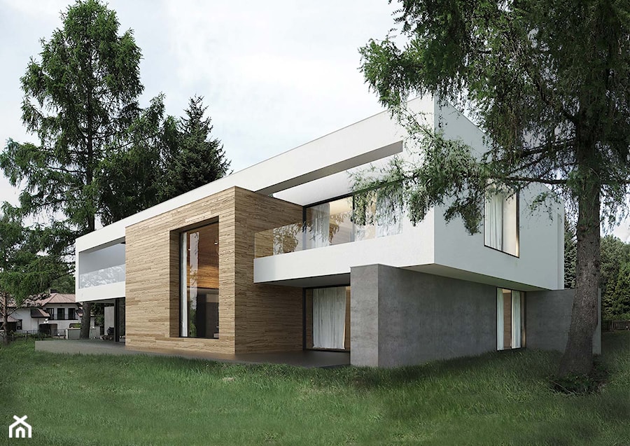 Dom w Łagiewnikach - Duże jednopiętrowe nowoczesne domy murowane - zdjęcie od Reform Architekt Marcin Tomaszewski
