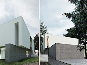 Dom w Łagiewnikach - Średnie jednopiętrowe nowoczesne domy murowane - zdjęcie od Reform Architekt Marcin Tomaszewski