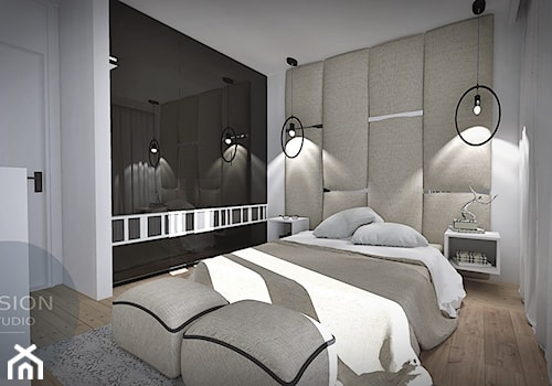 Sypialnia - Sypialnia, styl nowoczesny - zdjęcie od Fusion- projektowanie i aranżacja wnętrz