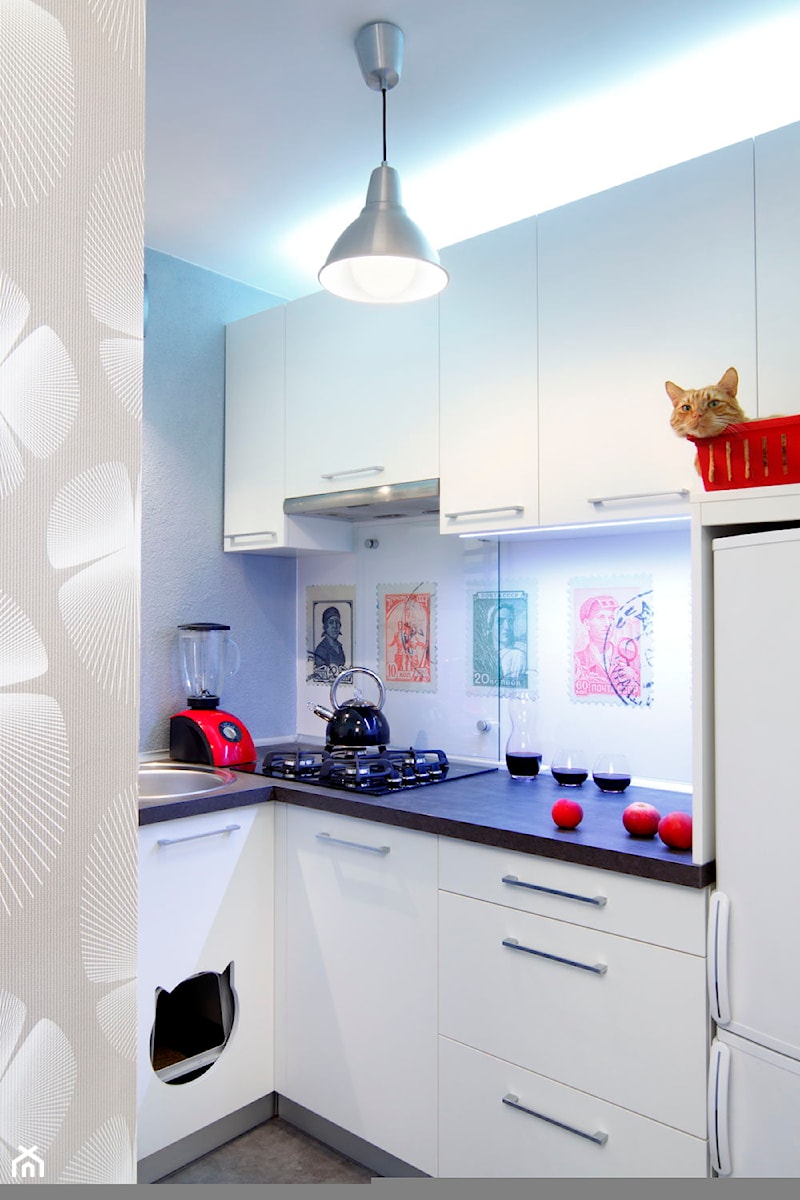 Kawalerka - Kuchnia, styl nowoczesny - zdjęcie od Studio Projektowe RoRO interior + design
