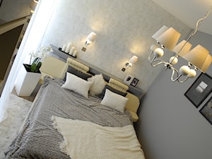 Mieszkanie Stabłowice - Mała szara sypialnia, styl tradycyjny - zdjęcie od Design Plus Dorota Pawłowska