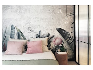 Mieszkanie w Poznaniu - Mała szara sypialnia, styl nowoczesny - zdjęcie od COI Pracownia Architektury Wnętrz