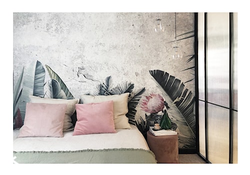 Mieszkanie w Poznaniu - Mała szara sypialnia, styl nowoczesny - zdjęcie od COI Pracownia Architektury Wnętrz