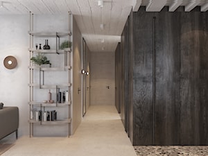 AA Apartament 90m2 Warszawa, 20189 - Hol / przedpokój, styl industrialny - zdjęcie od COI Pracownia Architektury Wnętrz