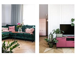 Mieszkanie w Poznaniu - Średni biały salon, styl nowoczesny - zdjęcie od COI Pracownia Architektury Wnętrz