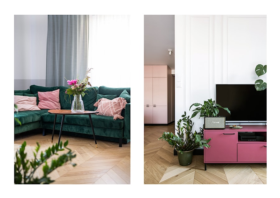 Mieszkanie w Poznaniu - Średni biały salon, styl nowoczesny - zdjęcie od COI Pracownia Architektury Wnętrz