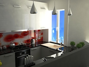 nowoczesny salon z kuchnią - Kuchnia, styl nowoczesny - zdjęcie od "G&G" PRACOWNIA PROJEKTOWA
