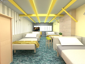 Żółty pokój w hoteliku - zdjęcie od "G&G" PRACOWNIA PROJEKTOWA