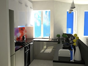 nowoczesny salon z kuchnią - Kuchnia - zdjęcie od "G&G" PRACOWNIA PROJEKTOWA