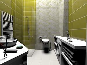 łazienka od zieleni do szarości - Łazienka - zdjęcie od "G&G" PRACOWNIA PROJEKTOWA
