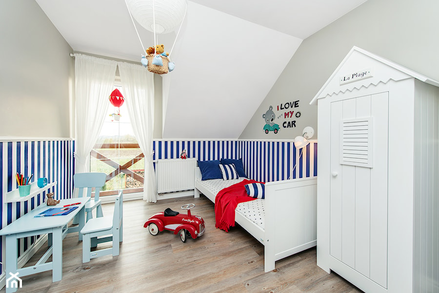 Stylizacja i fotografia wnętrz - Średni biały szary pokój dziecka dla dziecka dla chłopca dla dziewczynki, styl skandynawski - zdjęcie od AnEd Design - stylizacja wnętrz/home staging/fotografia wnętrz