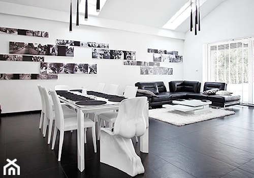 BLACK & WHITE - Jadalnia, styl nowoczesny - zdjęcie od KLIFF DESIGN