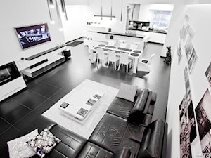 BLACK & WHITE metamorfoza - Salon, styl nowoczesny - zdjęcie od KLIFF DESIGN