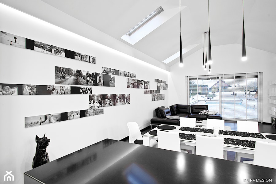BLACK & WHITE metamorfoza - Salon, styl nowoczesny - zdjęcie od KLIFF DESIGN