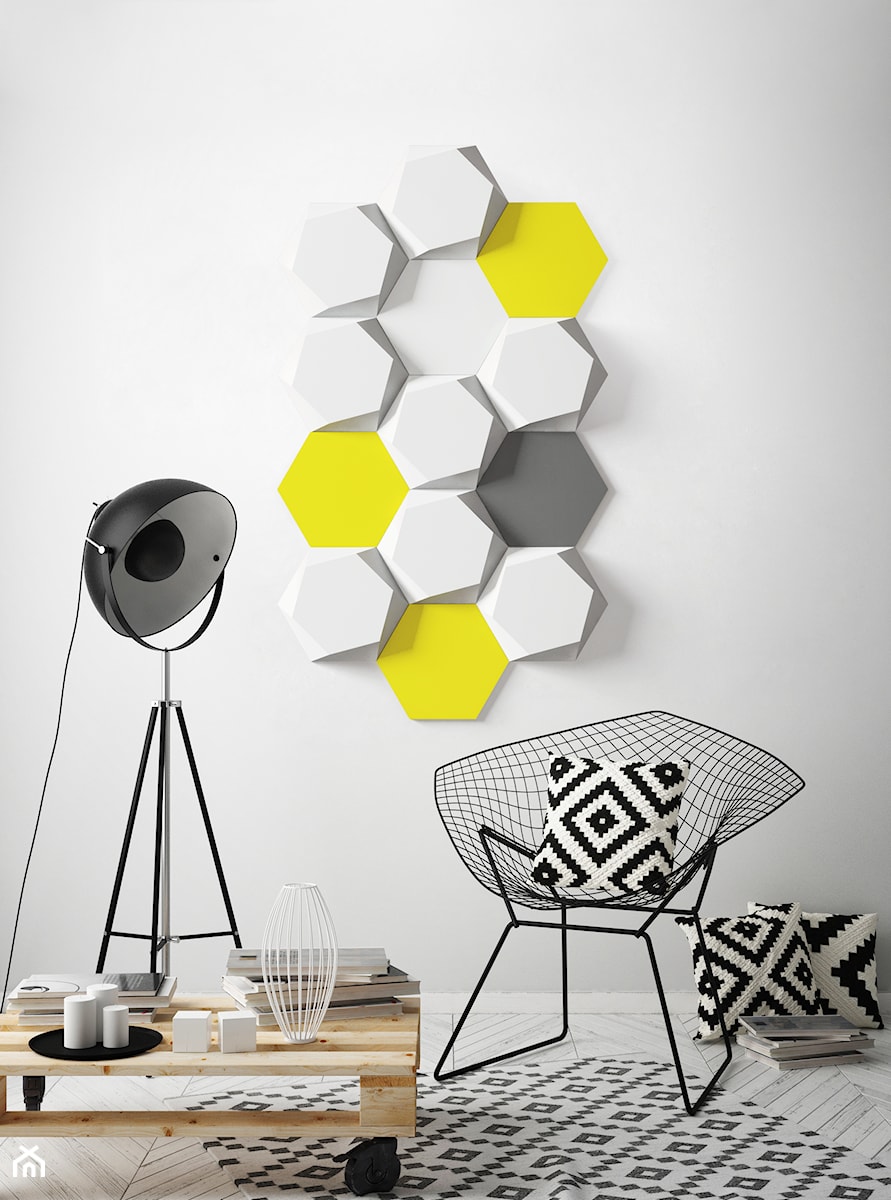 dekoracyjne Mini Panele 3D DUNIN WALLSTAR - Salon - zdjęcie od DUNIN