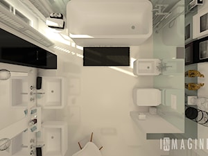 biała łazienka - zdjęcie od InMAGINE - Autorska Pracownia Projektowa, Warszawa