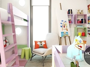Jasne, przestronne, ale jednocześnie przytulne wnętrza pokoju dla dziecka - zdjęcie od Monostudio Wnętrza