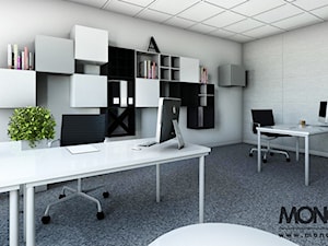 Nowoczesna przestrzeń biurowa - zdjęcie od Monostudio Wnętrza