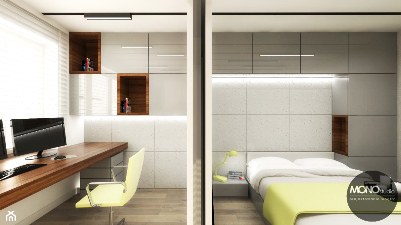 Urocze mieszkanie zaaranżowane w nowoczesnym stylu. - zdjęcie od Monostudio Wnętrza - Homebook