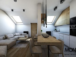 Nowoczesne mieszkanie w ekskluzywnym wydaniu - zdjęcie od Monostudio Wnętrza