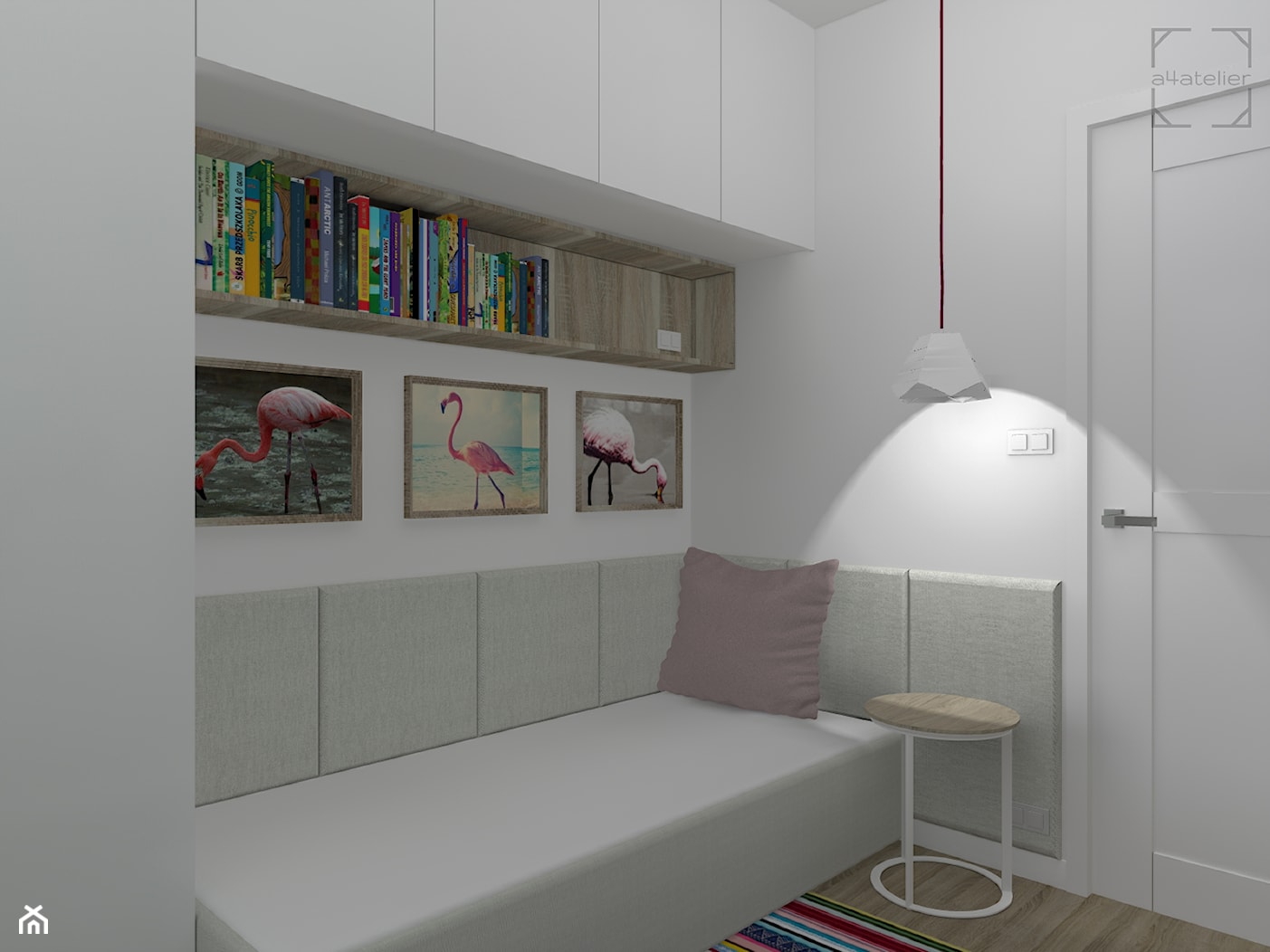 Projekt aranżacji mieszkania w stylu skandynawskim - Pułtusk - Pokój dziecka, styl nowoczesny - zdjęcie od A4 Atelier projektowanie wnętrz - Homebook