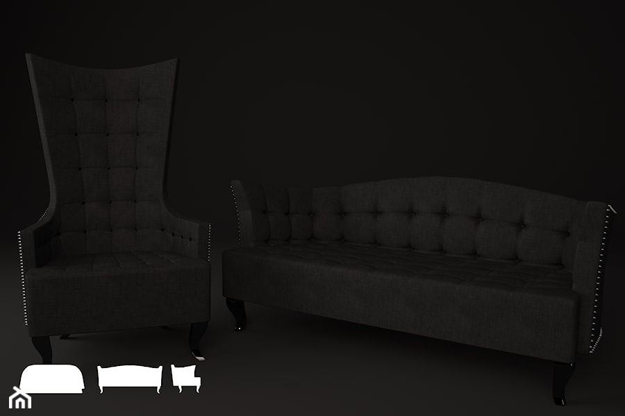 Sofa i fotel PUNK - zdjęcie od Delicious Concept
