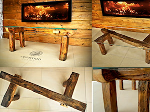 coffee table with glass - zdjęcie od Old Wood Design