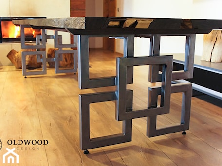 Aranżacje wnętrz - Salon: Bog Oak table - Old Wood Design. Przeglądaj, dodawaj i zapisuj najlepsze zdjęcia, pomysły i inspiracje designerskie. W bazie mamy już prawie milion fotografii!