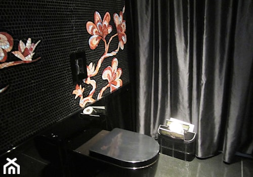 łazienka w czerni - zdjęcie od Studio-Projekt