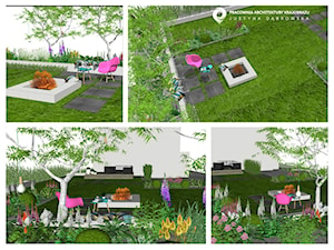 Nowoczesny ogród w Szczecinie. - Ogród, styl minimalistyczny - zdjęcie od PracowniaDabrowska