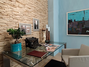 Kamień dekoracyjny Venezia - Średnie beżowe niebieskie biuro - zdjęcie od STEGU