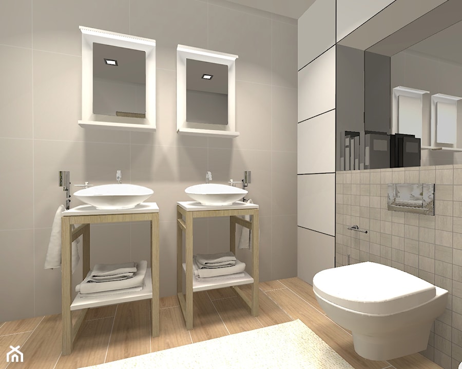 Zielona łazienka - Łazienka, styl nowoczesny - zdjęcie od FORMA - Pracownia Architektury Wnętrz