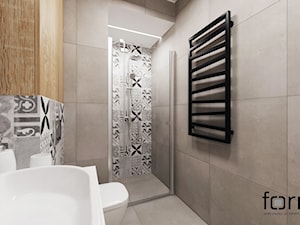 MIESZKANIE DĄBIE PARK - Mała łazienka, styl nowoczesny - zdjęcie od FORMA - Pracownia Architektury Wnętrz