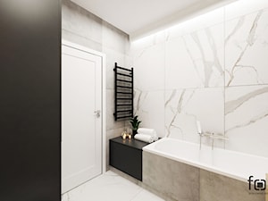 ŁAZIENKA BUSZKA - Średnia bez okna łazienka, styl nowoczesny - zdjęcie od FORMA - Pracownia Architektury Wnętrz
