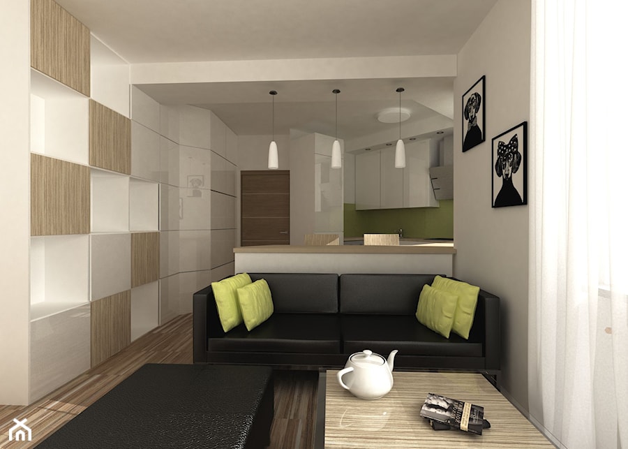 Mieszkanie dla singla - Salon, styl nowoczesny - zdjęcie od FORMA - Pracownia Architektury Wnętrz