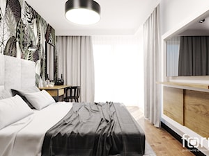 SYPIALNIA MASARSKA - Średnia szara sypialnia, styl nowoczesny - zdjęcie od FORMA - Pracownia Architektury Wnętrz