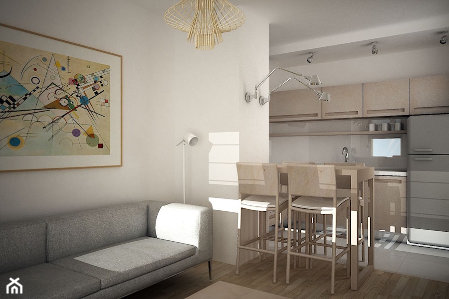 Ciepły minimalizm - Jadalnia, styl minimalistyczny - zdjęcie od FORMA - Pracownia Architektury Wnętrz