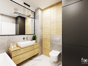 ŁAZIENKA BUSZKA - Średnia bez okna z punktowym oświetleniem łazienka, styl nowoczesny - zdjęcie od FORMA - Pracownia Architektury Wnętrz