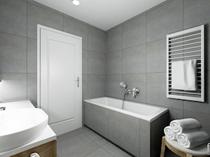 ŁAZIENKA - Średnia bez okna łazienka, styl nowoczesny - zdjęcie od FORMA - Pracownia Architektury Wnętrz
