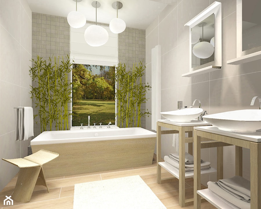 Zielona łazienka - Łazienka, styl nowoczesny - zdjęcie od FORMA - Pracownia Architektury Wnętrz