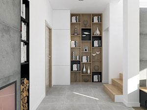 DOM WIELICZKA - Duży biały szary salon, styl nowoczesny - zdjęcie od FORMA - Pracownia Architektury Wnętrz