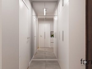 MIESZKANIE DĄBIE PARK - Mały biały salon, styl nowoczesny - zdjęcie od FORMA - Pracownia Architektury Wnętrz