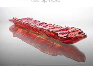 Patera "Red spindle" - zdjęcie od Lisowski Glass Studio - Art Fusing